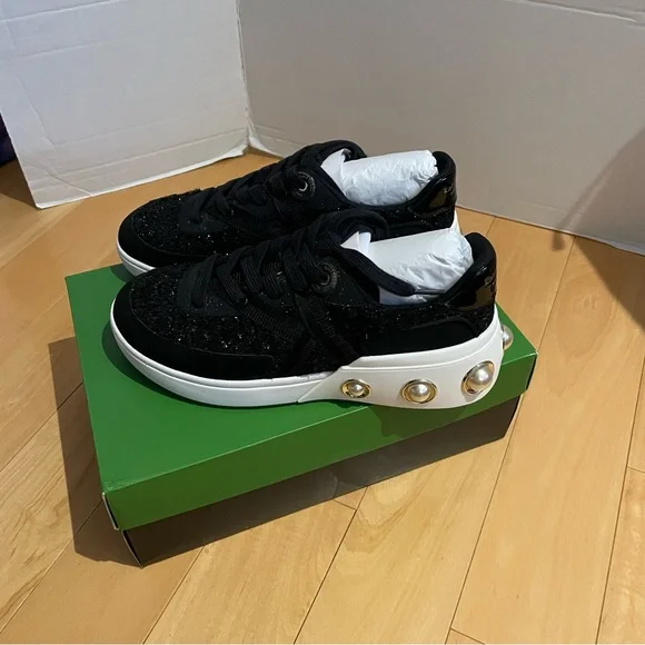 NIB Kate spade cayman sneakers with pearl design - Picture 7 of 9